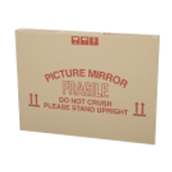 A Picture Mirror is in a Cardboard Box — Huskisson Self Storage in Huskisson, NSW
