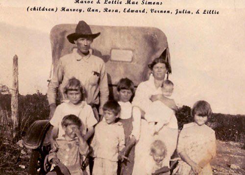 Harve Simons & wife Lottie Mae Toungate