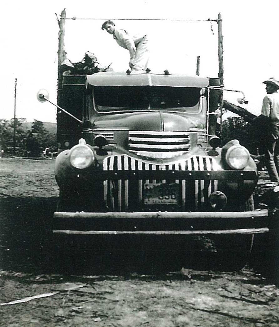 T. M. Pearson loading cedar