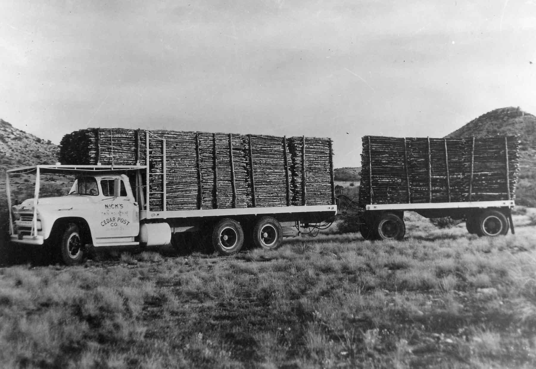 1950s long-haul cedar truck