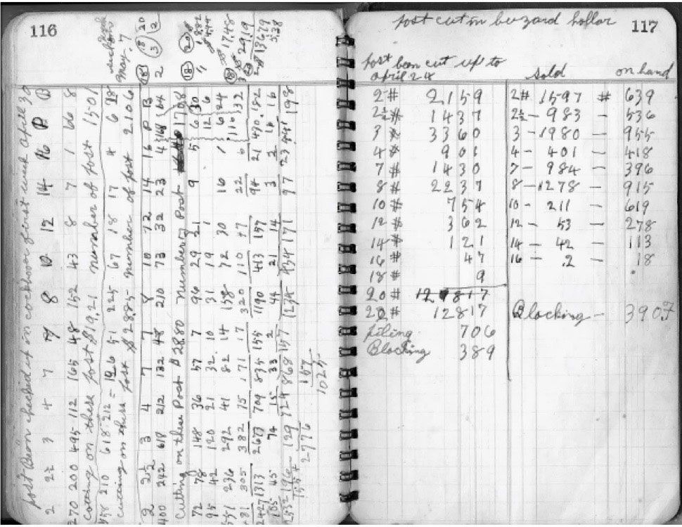 John Willess’ cedar bookrecording posts brought to his yard