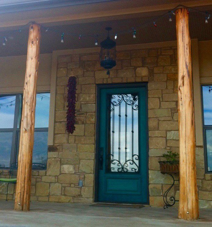 Big stripped cedar posts