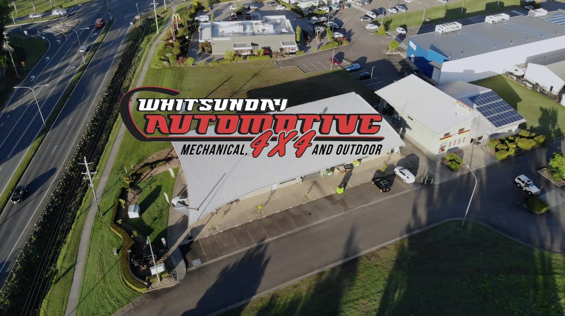 Arial Shot of Whitsunday Automotive - Vehicle in Cannonvale, QLD