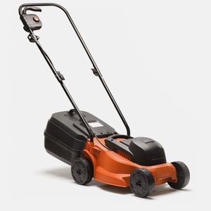 orange lawnmower