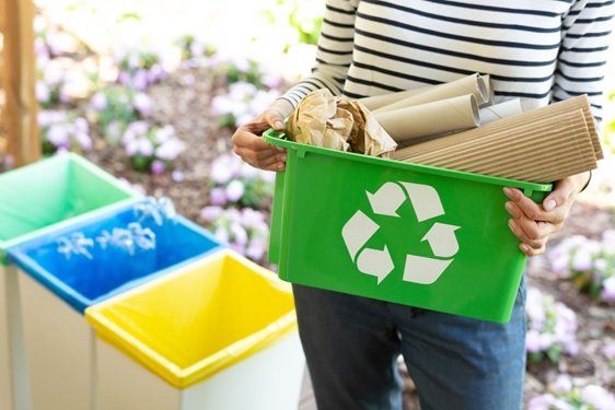 Green Recycling Bin — Royal Oak, MI — O'Sullivan Moving and Storage