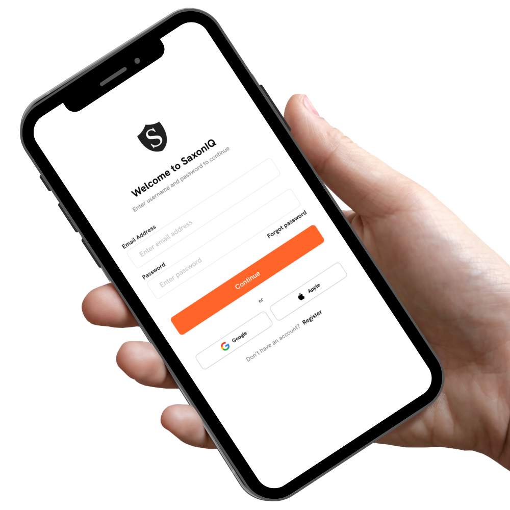 A person is holding a cell phone in their hand.