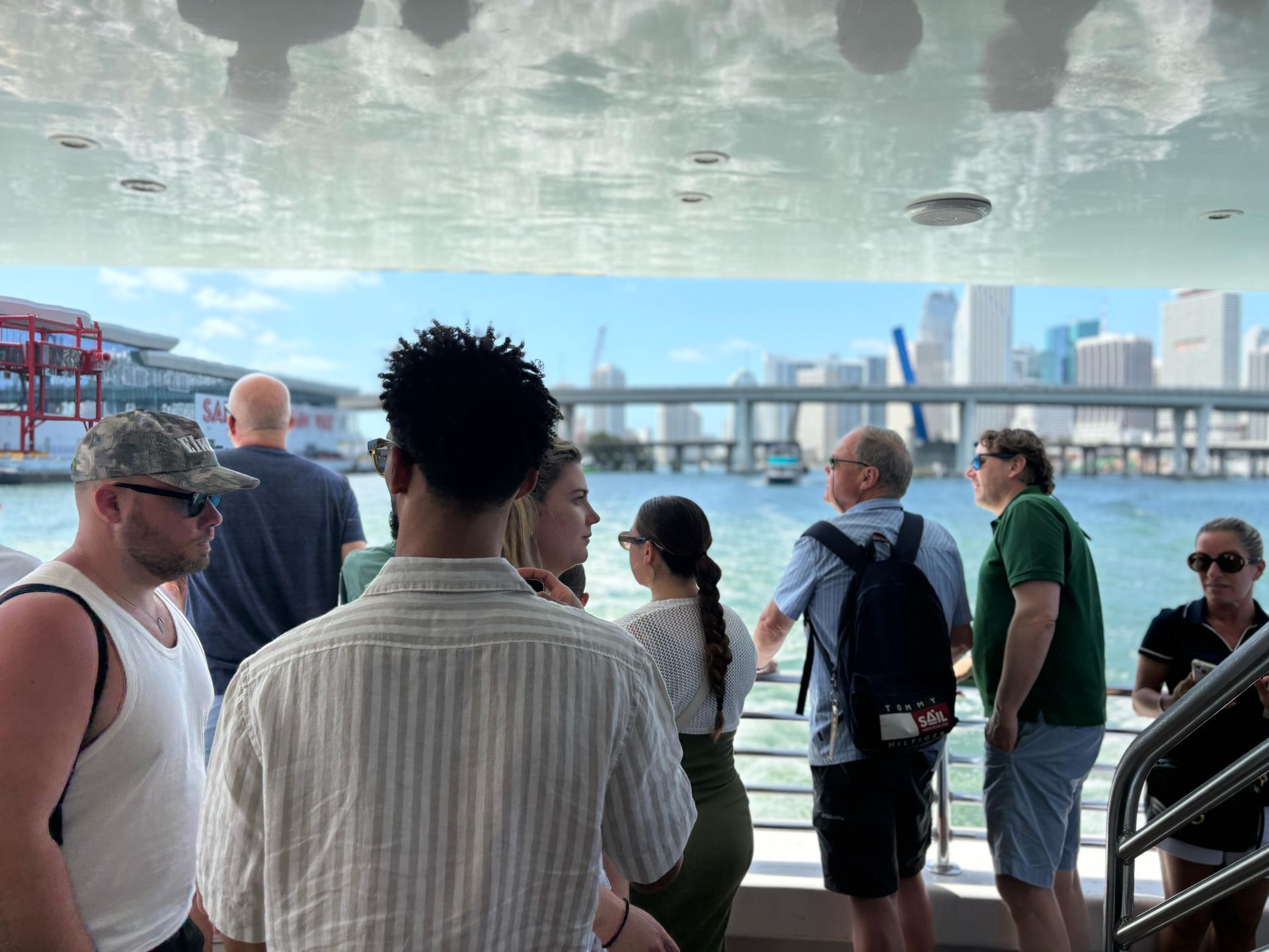 miami from the water on a boat tour