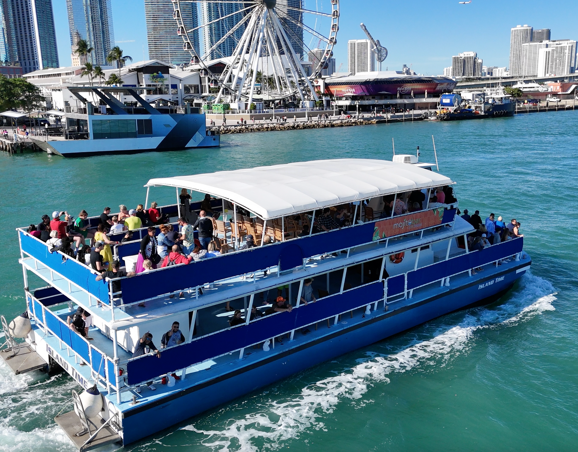 sightseeing cruise, local guide, non refundable, open air, South Beach on a Miami Boat Tour