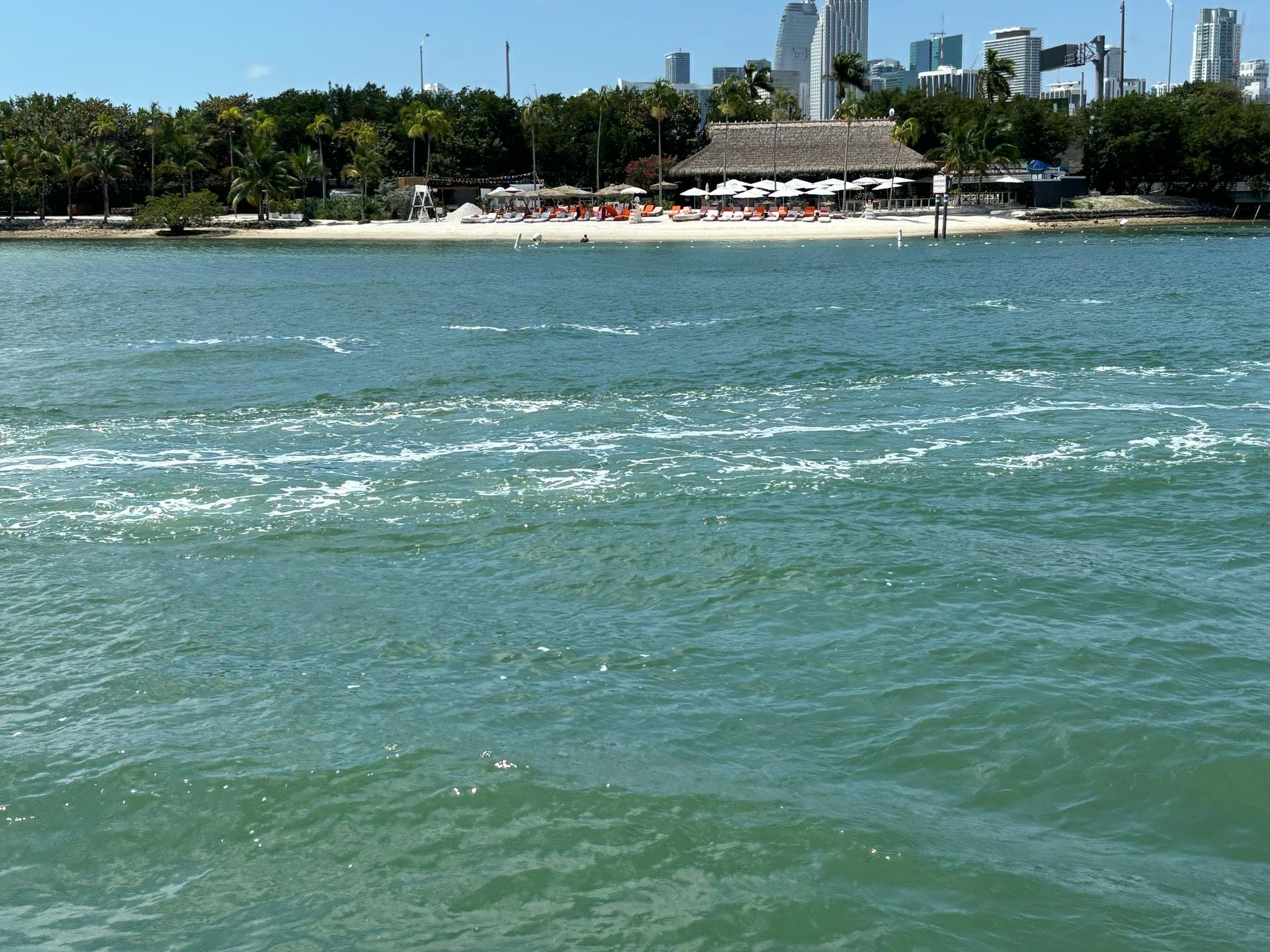 Jungle Island seen from the Miami Boat Tour of Celebrity Mansions