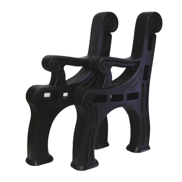 Black RotoBench, Product Made by Roto Plastics in Adrian, MI