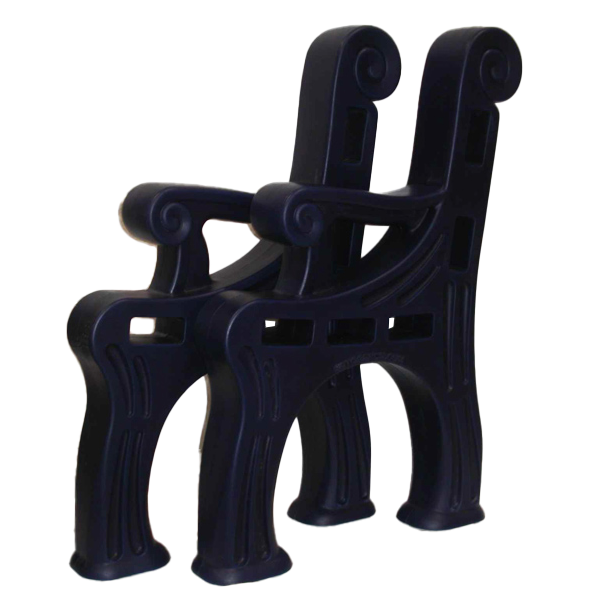 Dark Blue RotoBench, Product Made by Roto Plastics in Adrian, MI