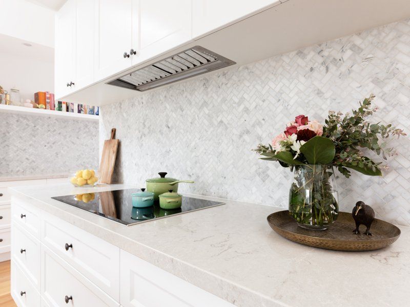 kitchen With Flower Vase — Worcester County, MA — Cassa Kitchen & Bath Design & Remodeling Center