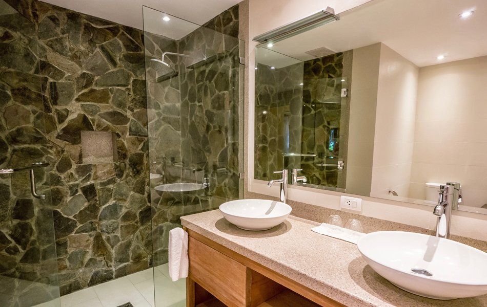 Glass And Stone Shower — Worcester County, MA — Cassa Kitchen & Bath Design & Remodeling Center