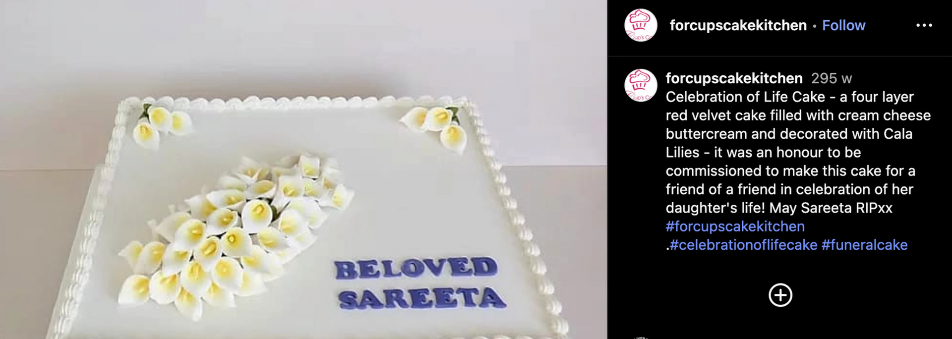 Picture of a Velvet cake with flowers. Picture of a Velvet cake with flowers.