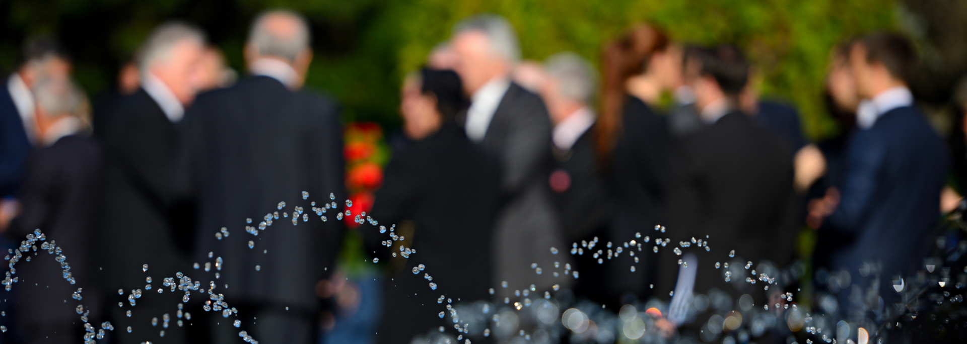 Picture of people at a wake. Picture of people at a wake.