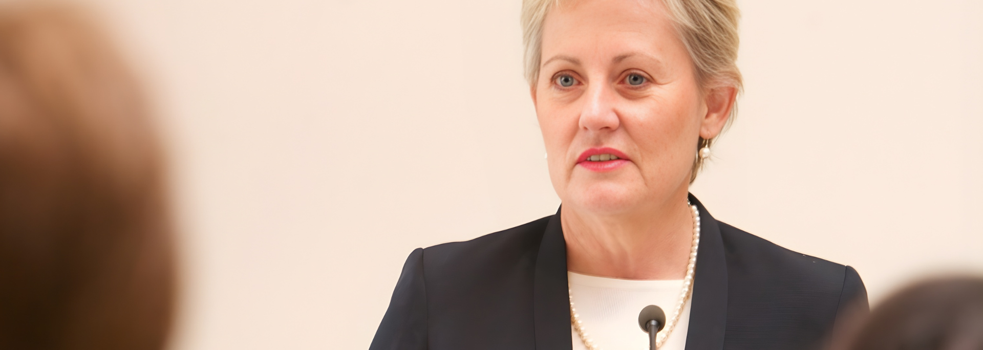 Picture of someone giving a Eulogy. 