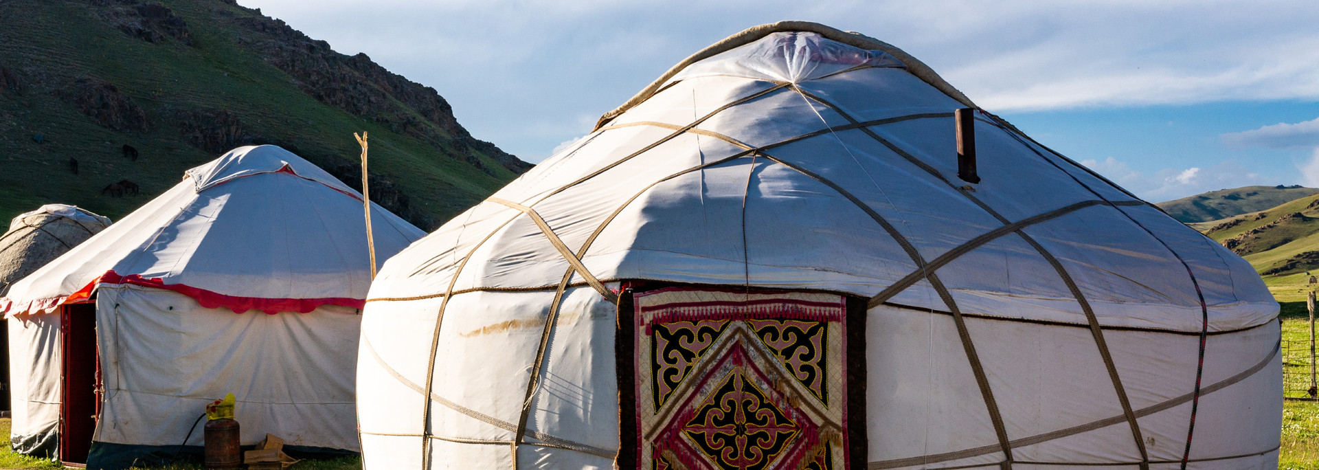 Picture of a Yurt. Picture of a Yurt.