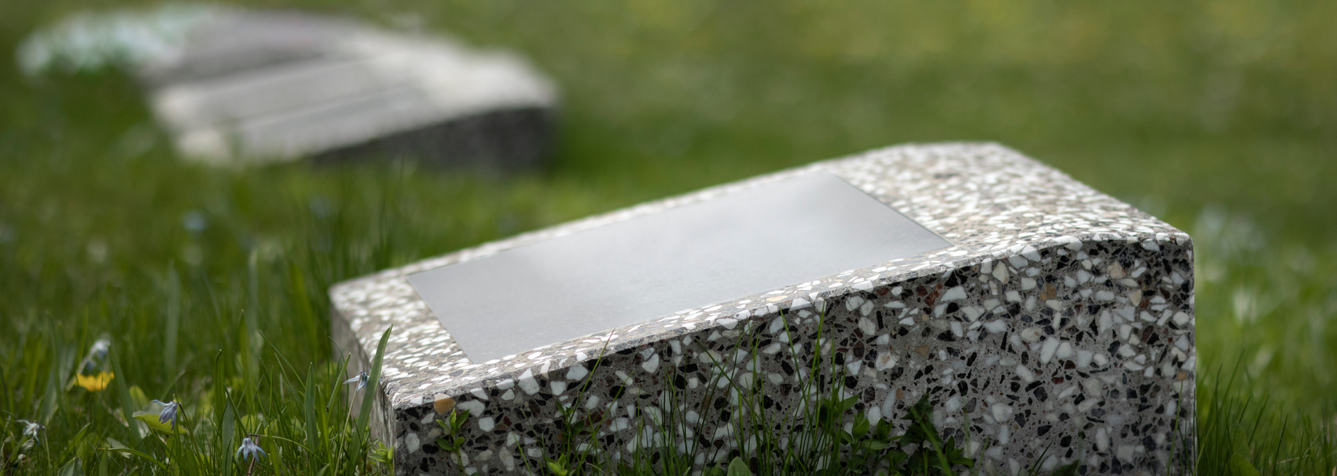 Picture of a row of small graves. Picture of a row of small graves.