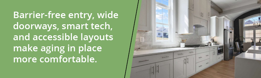 interior kitchen of a new home in Havre de Grace, MD