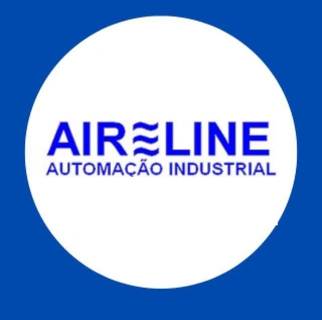 Um logotipo azul e branco para companhia aérea automação industrial