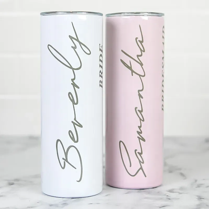 Custom  Skinny Tumbler Glitter Shimmer - 20 Oz