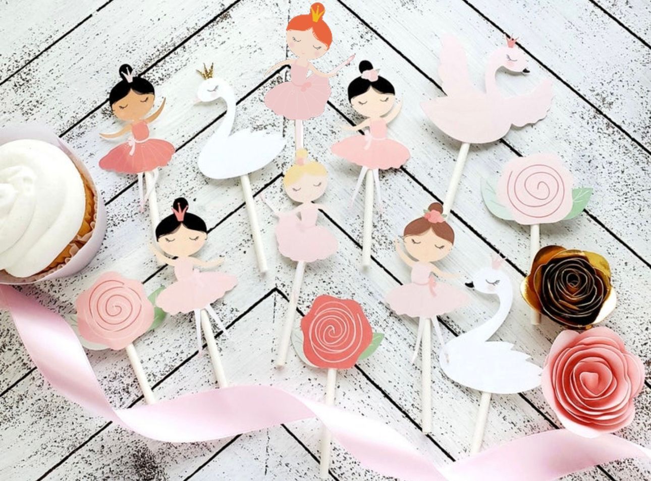 Cake Toppers - Ballerina Custom  CakeTopper