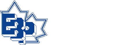 A blue logo with the letter e and a star on a white background.