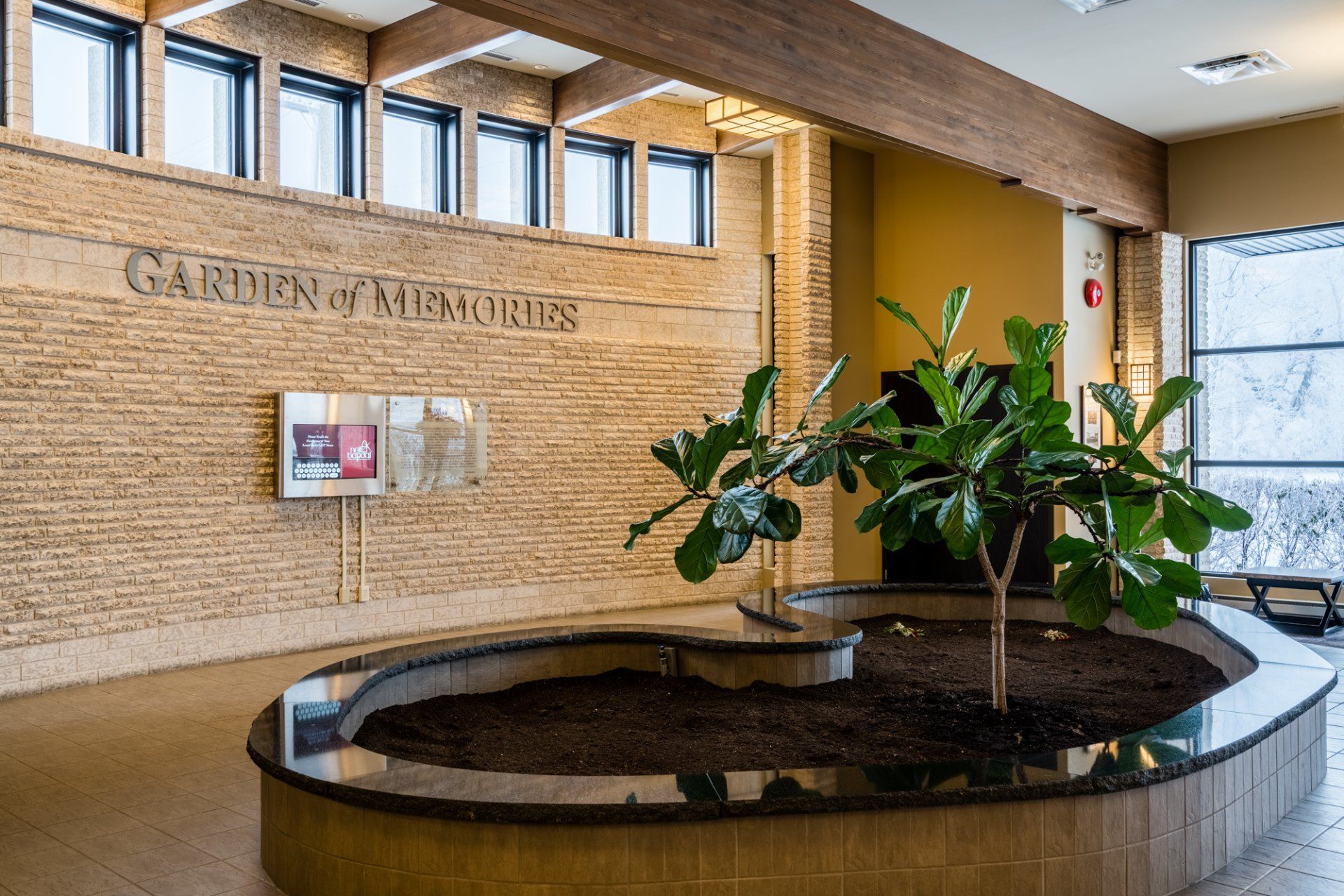 funeral centre plant centerpiece