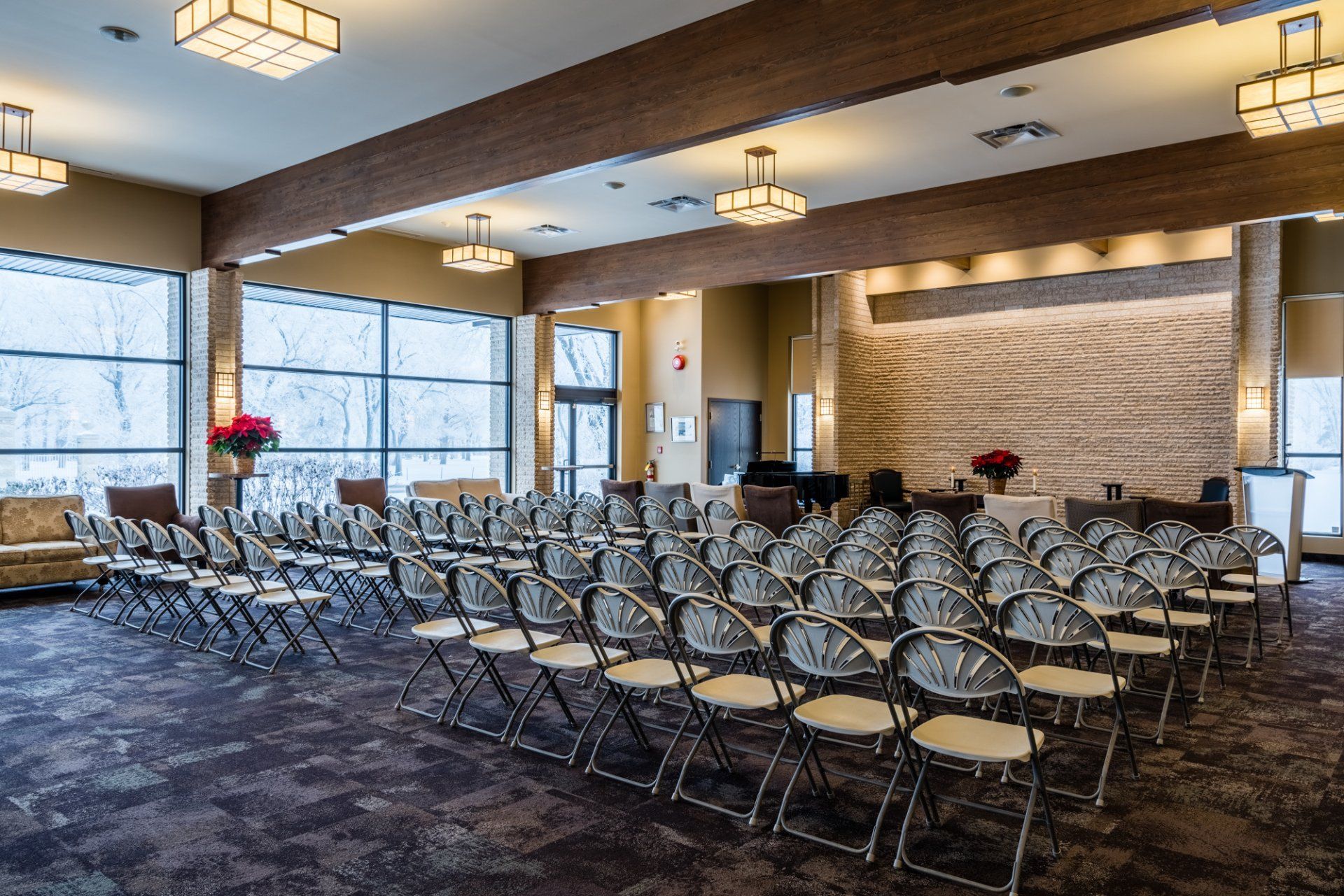 funeral centre room with chairs