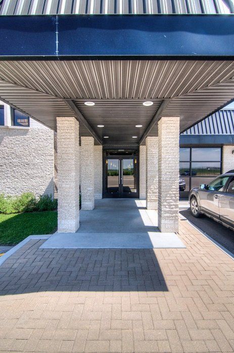 funeral centre entrance