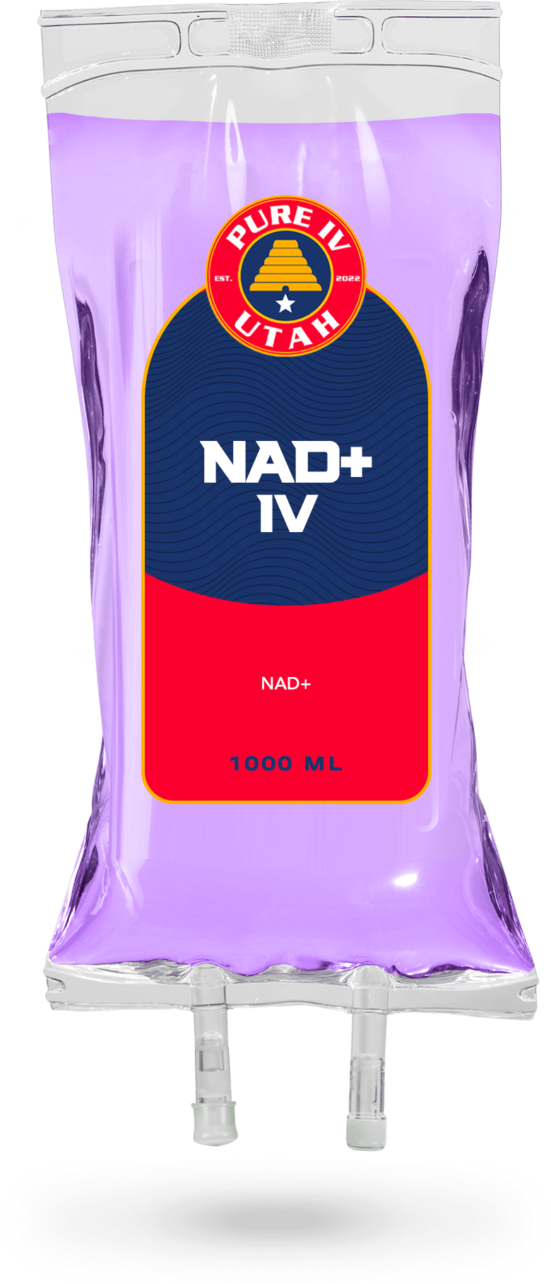 IV bag containing NAD+ IV solution.