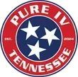 The logo for pure iv tennessee has three stars in a circle.