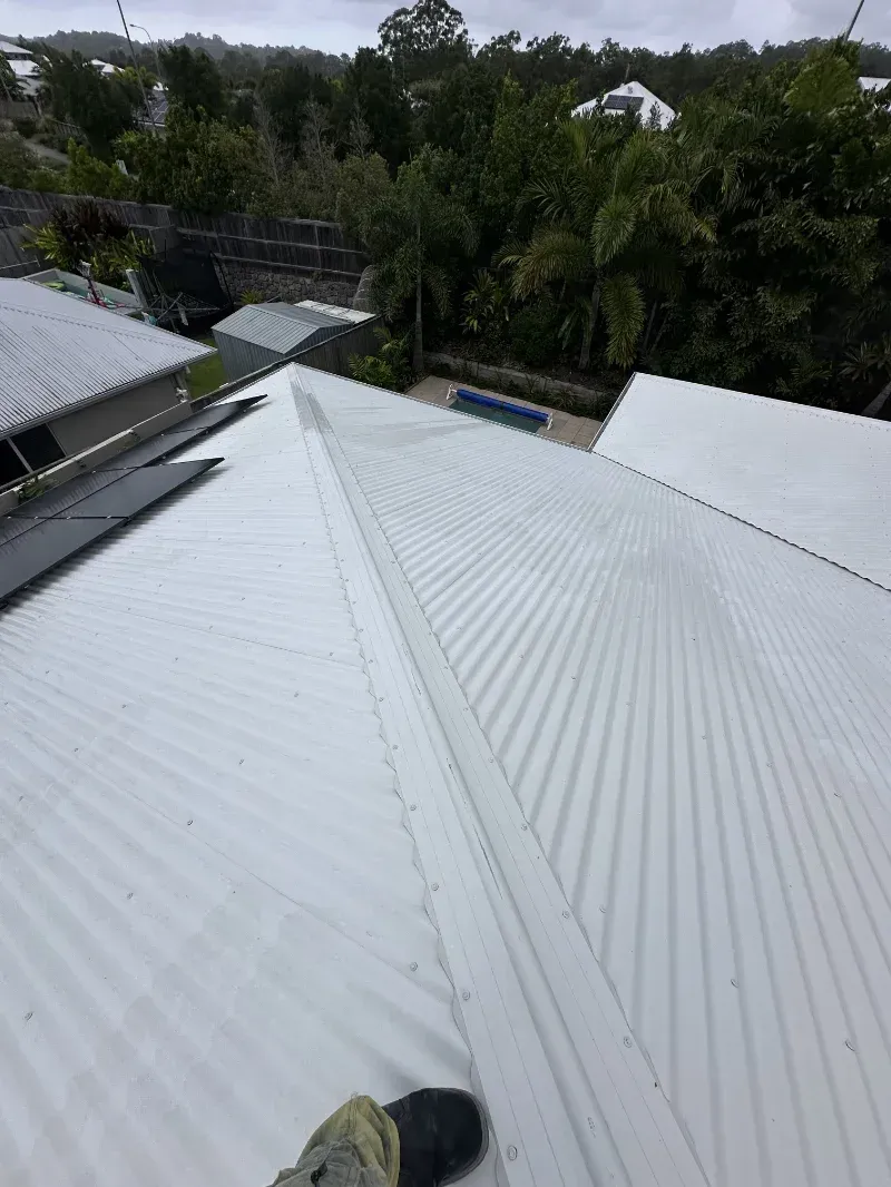 A View from A Rooftop with White Metal Panels — I Do It All in Caloundra, QLD
