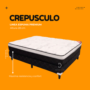 Un colchón con la palabra crepusculo