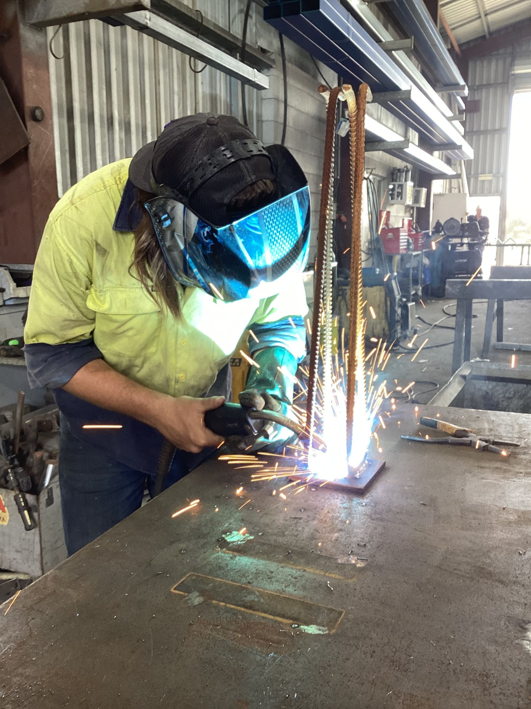 Welder Working — Steel Fabricators Townsville, QLD