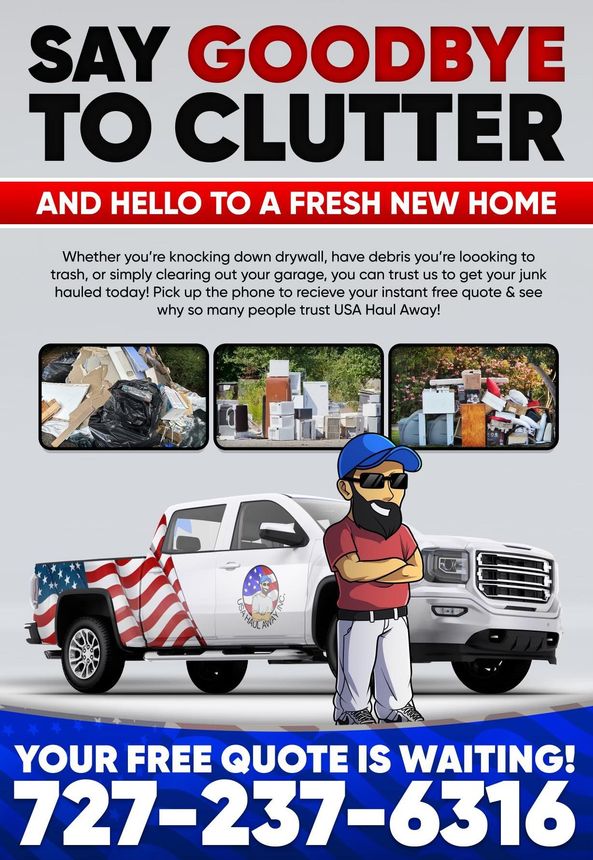 Usa haul away flyer for junk removal