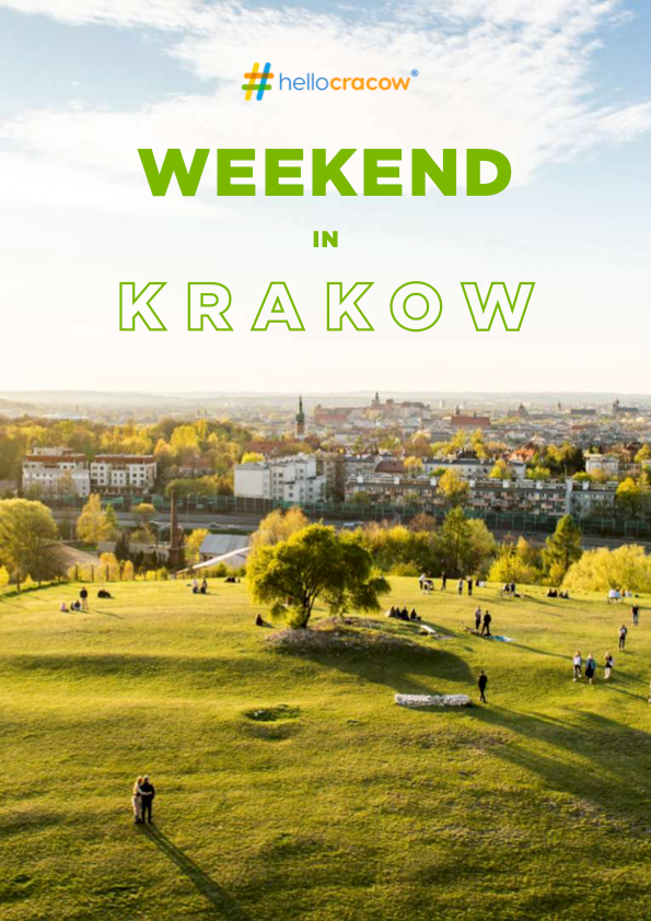 Krakow 3-Day Guidebook cover showing a panoramic view of the city from Krakus mound.