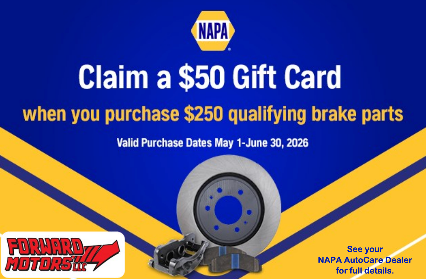 NAPA Coupon | Forward Motors