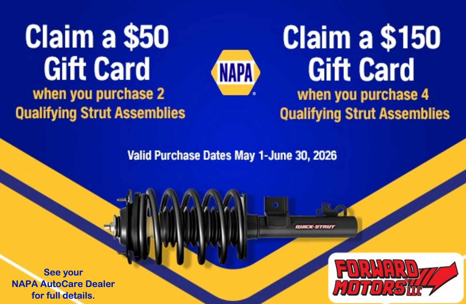 NAPA Coupon | Forward Motors