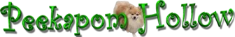 The word peekaboo hollow is written in green on a white background