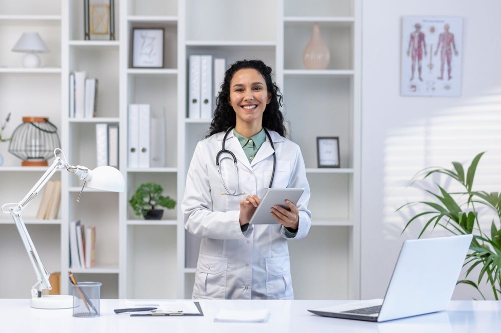 Female physician in a medical clinic