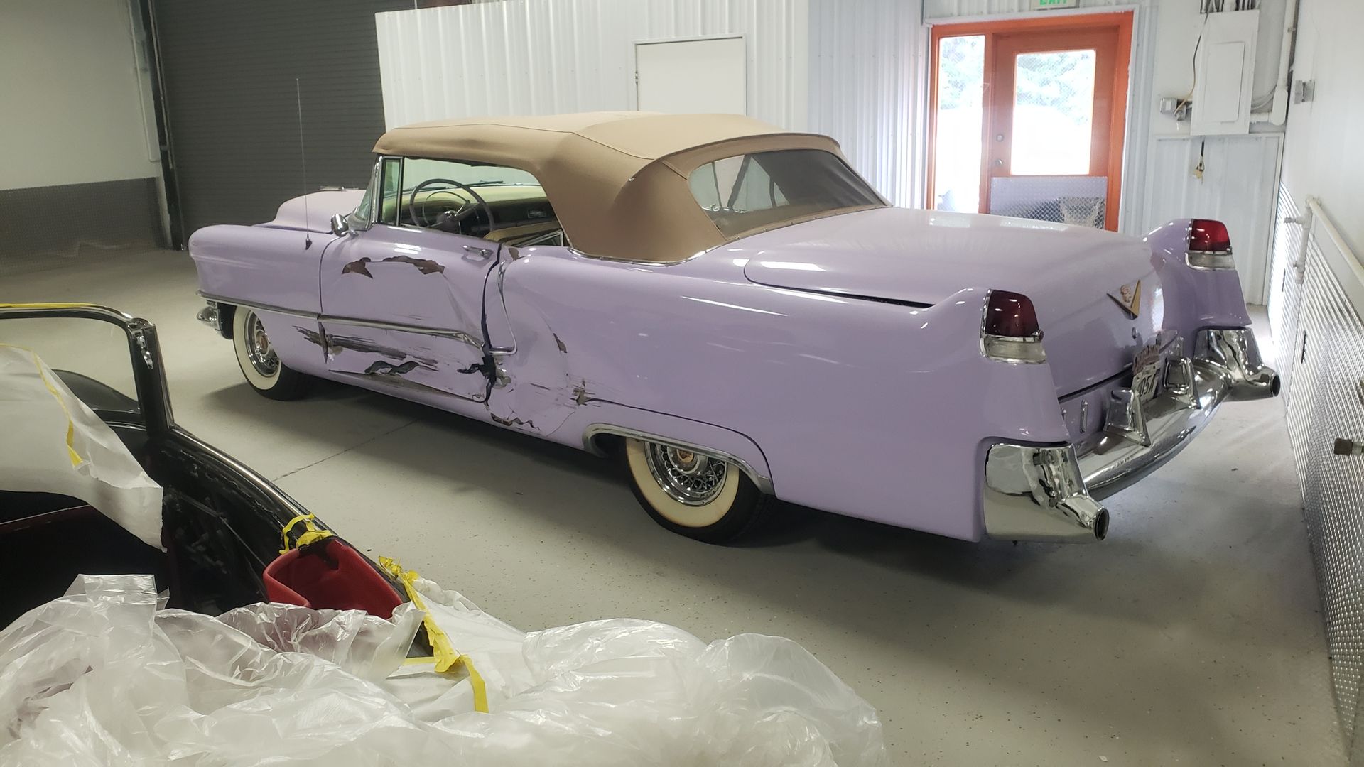 1955 Cadillac Convertible Collision Repair

