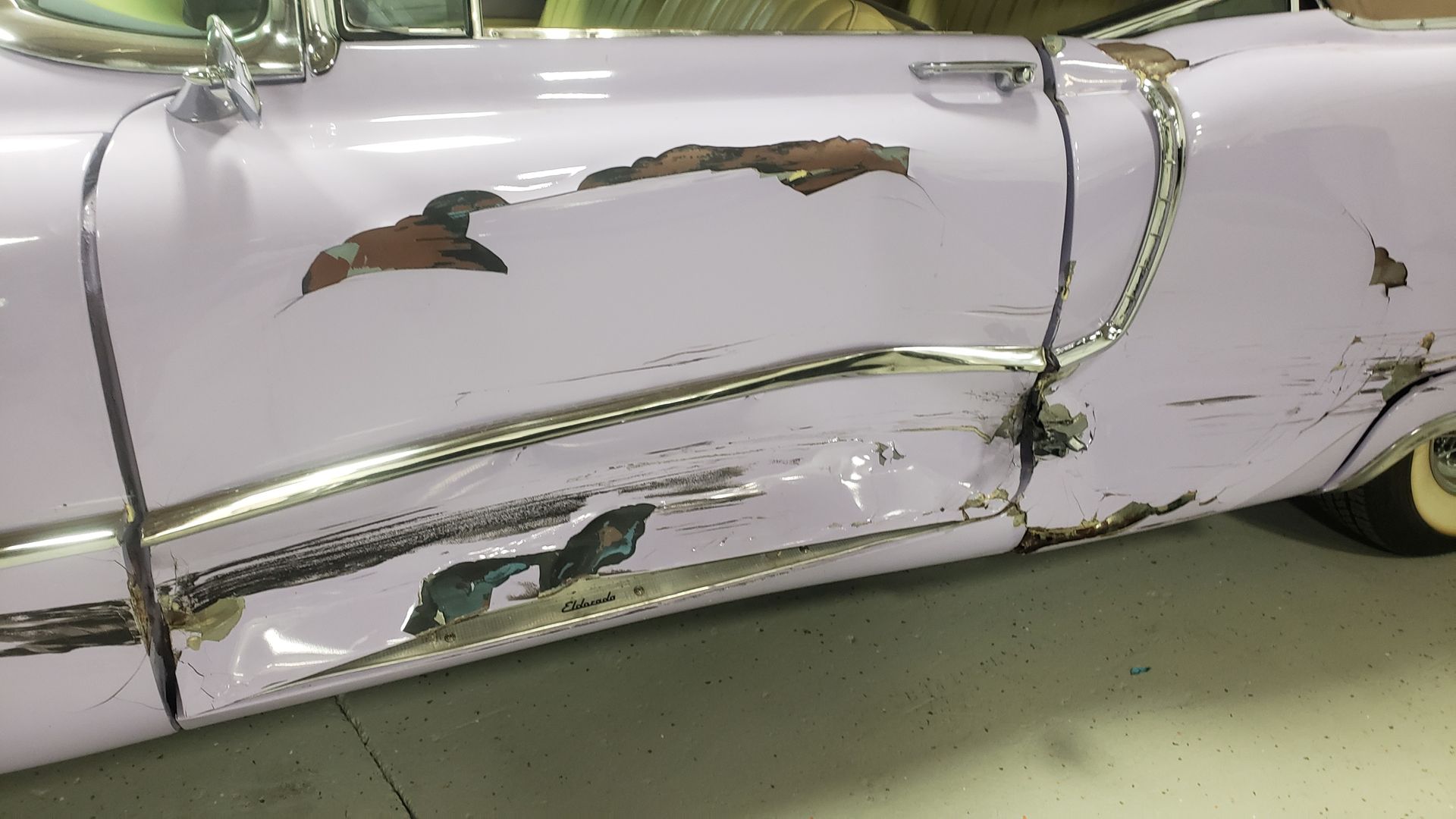 1955 Cadillac Convertible Collision Repair
