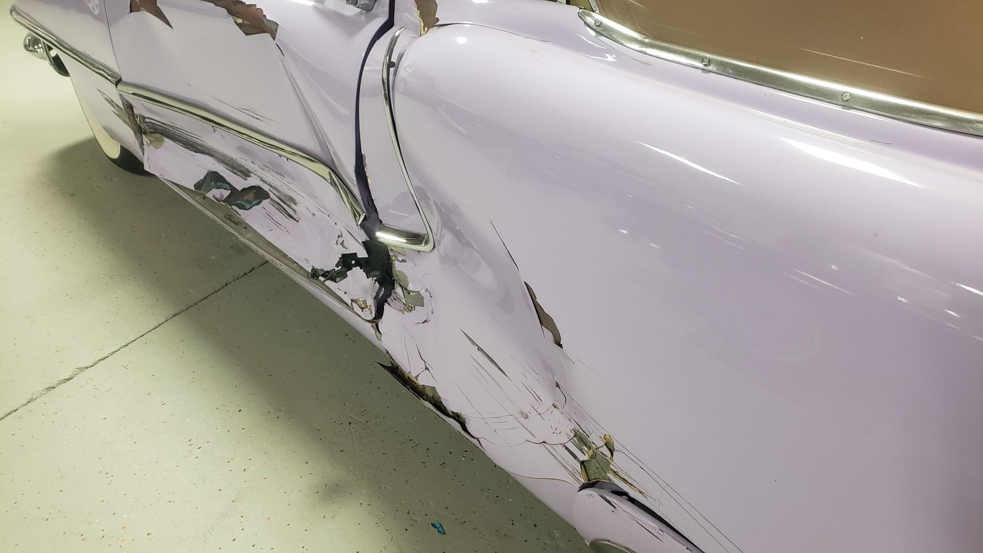 1955 Cadillac Convertible Collision Repair
