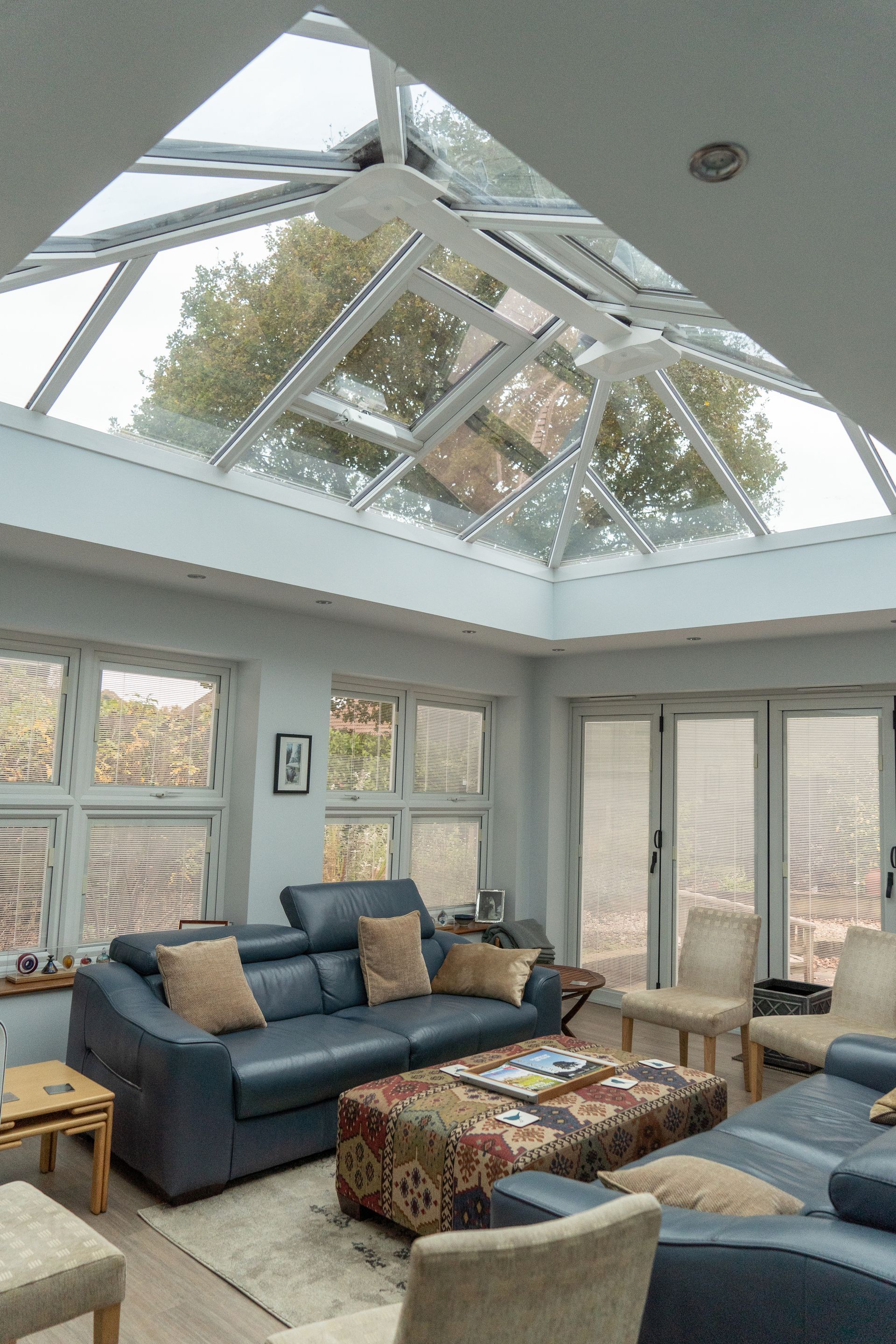 interior of lantern roof conservatory in sussex