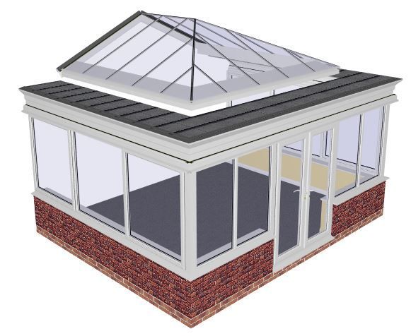 computer drawing of an orangery