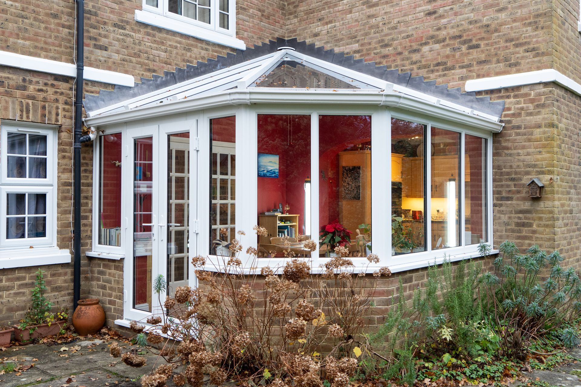 Exterior view of a glass conservatory in Tunbridge Wells