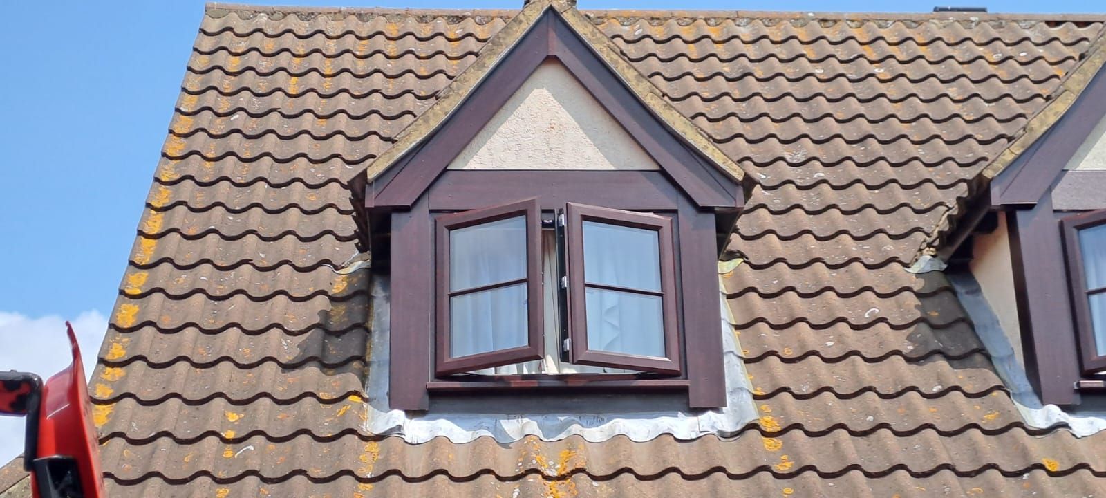 window with cladding