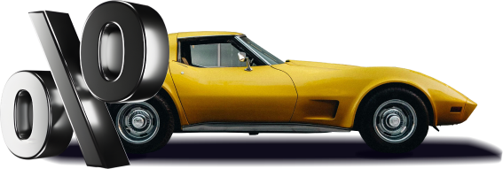 Yellow car with percent sign | Seehorn Tire