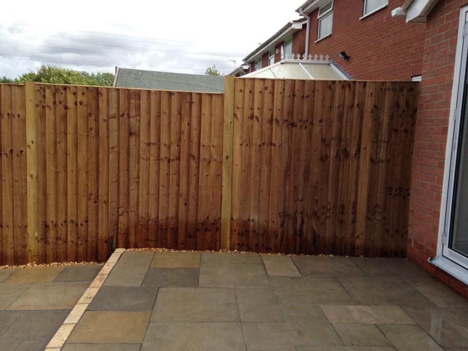 DNA landscaping Coventry new garden fence as part of landscaping project in Coventry